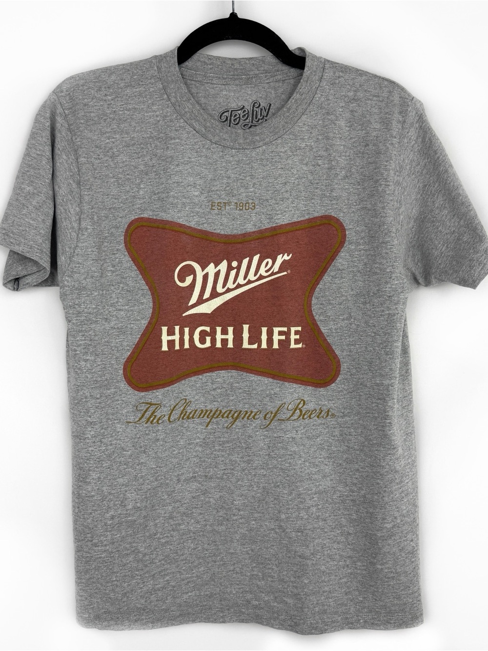 Miller High Life Gray Graphic Tee - The Champagne of Beers